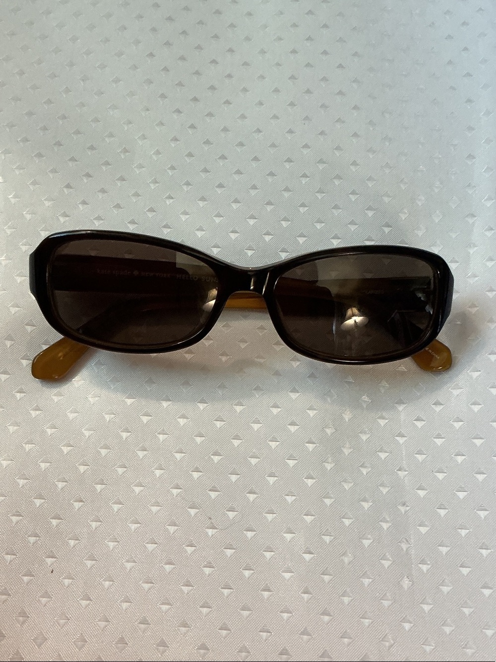 kate spade Black Sunglasses with Brown Temple Tips